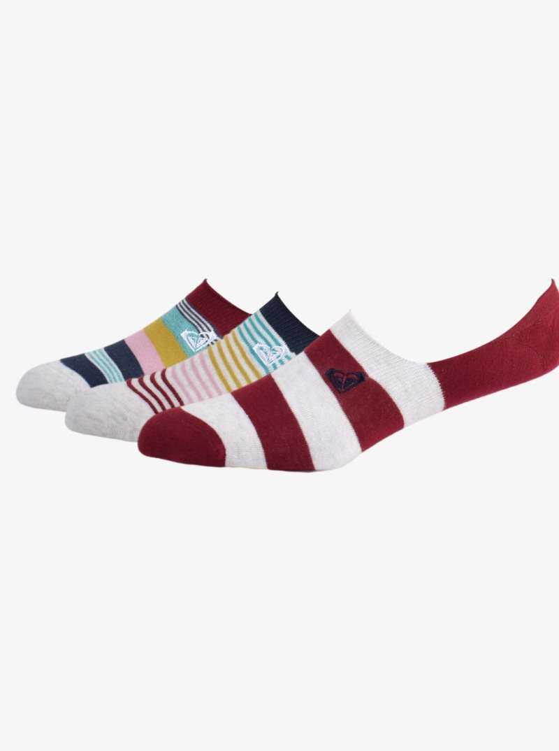 Accessoires Roxy 3 Pack No-Show Liner Socks Femme Blanche | 045367ZIJ