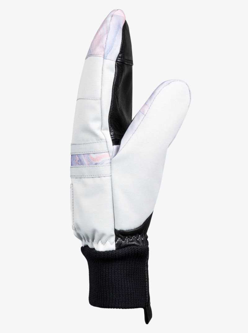 Accessoires Roxy Chloe Kim Insulated Snowboard/Ski Mittens Femme Grise Violette | 614382SVR
