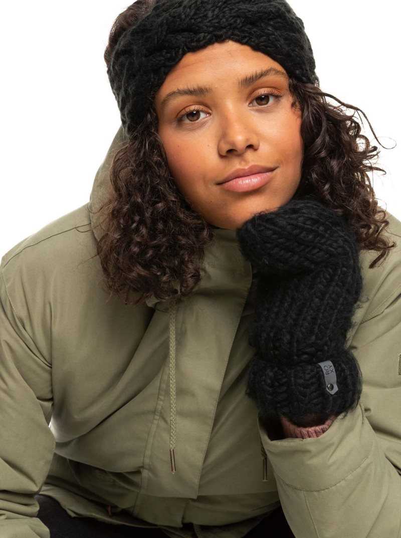 Accessoires Roxy D'hiver Mittens Femme Noir | 932456FYR