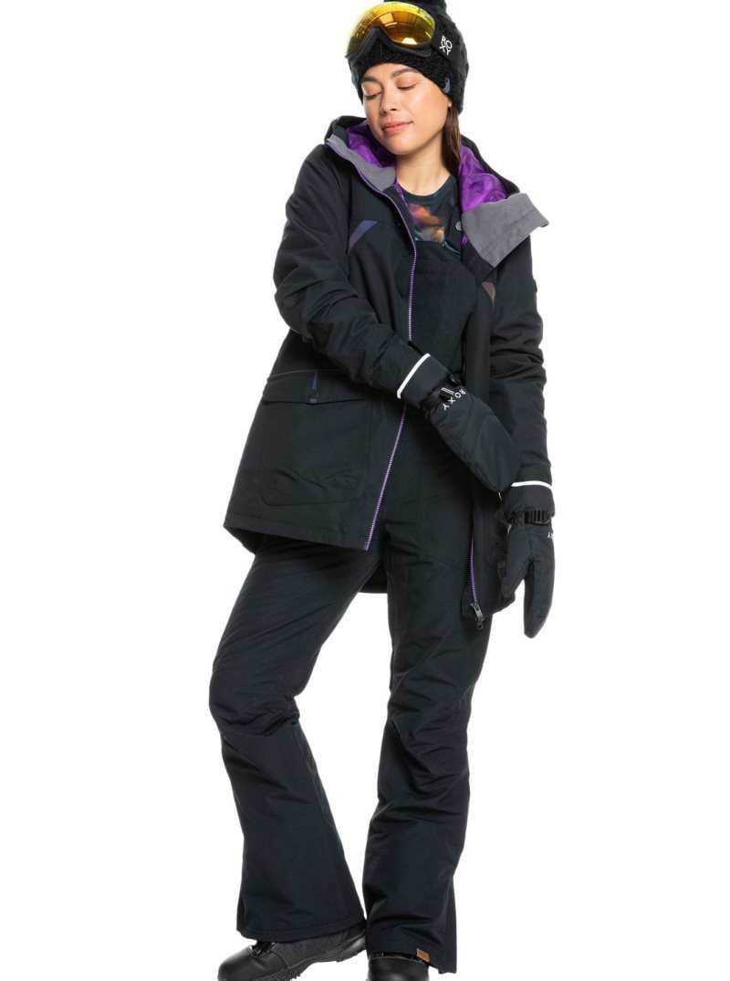 Accessoires Roxy Jetty Insulated Snowboard/Ski Mittens Femme Noir | 193726MOT