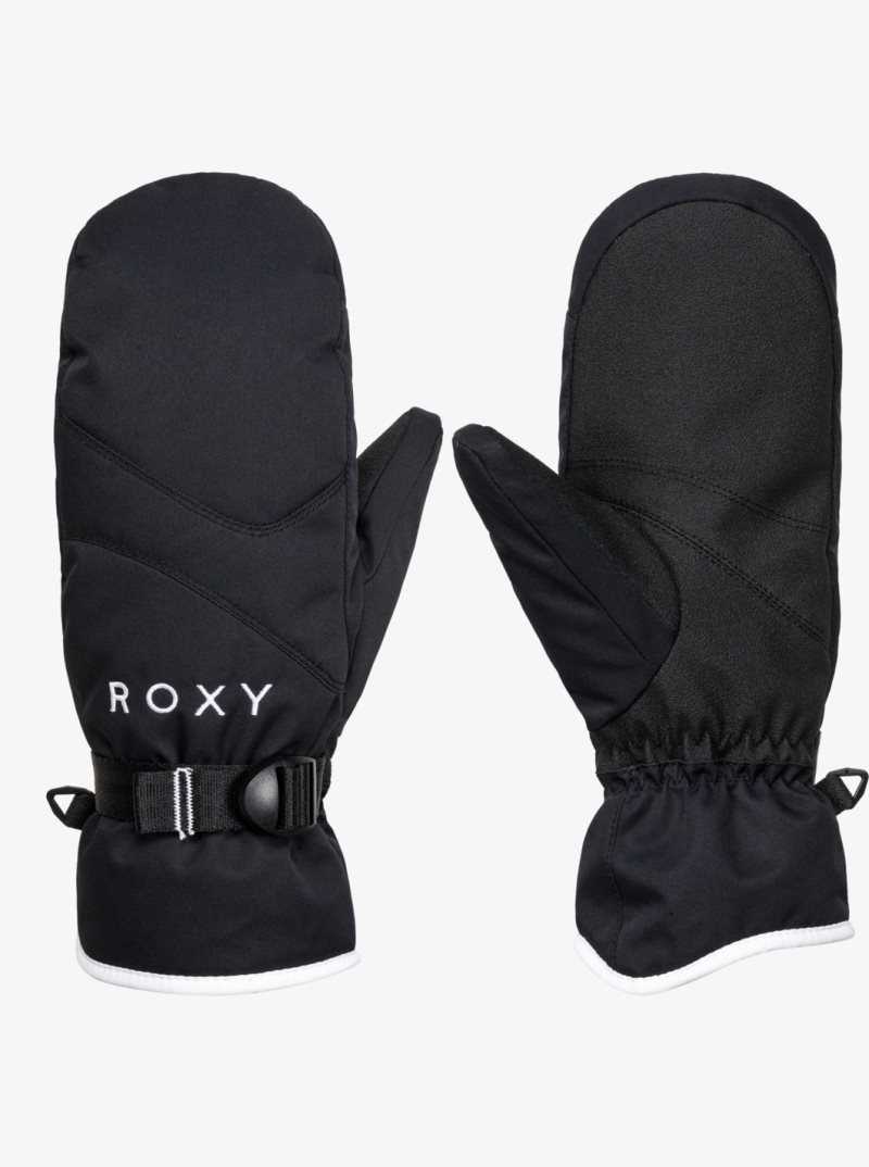 Accessoires Roxy Jetty Insulated Snowboard/Ski Mittens Femme Noir | 193726MOT