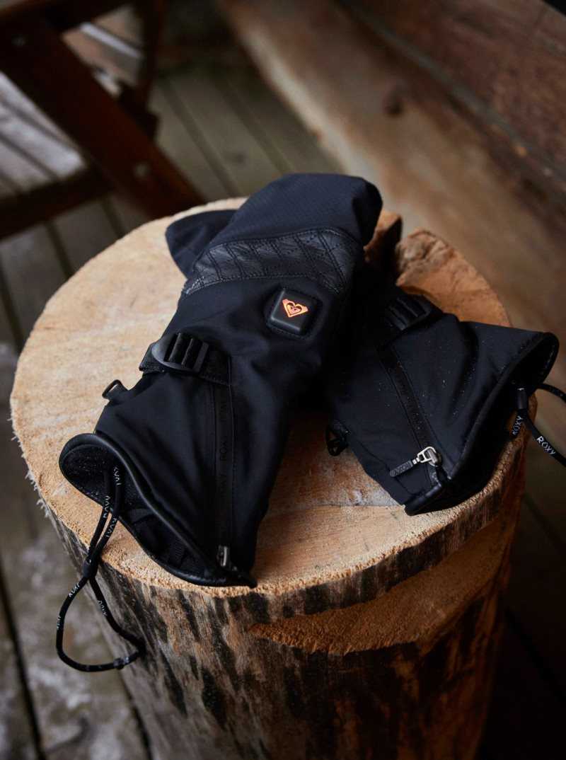 Accessoires Roxy Sierra WarmLink Snowboard/Ski Mittens Femme Noir | 789560IJX