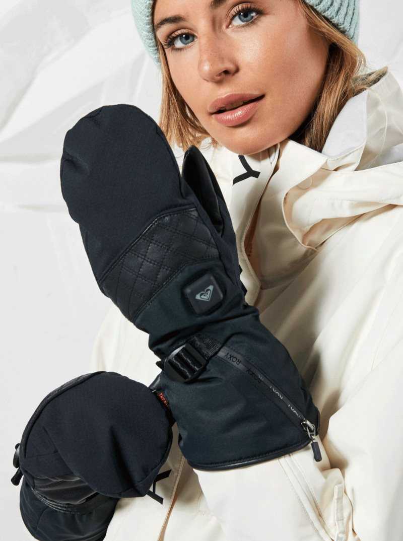 Accessoires Roxy Sierra WarmLink Snowboard/Ski Mittens Femme Noir | 789560IJX