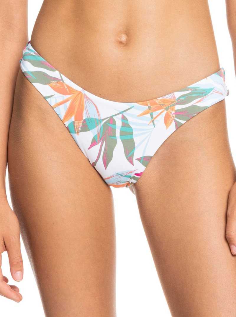 Bas De Bikini Roxy Beach Classics Cheeky Femme Blanche | 420815XKZ