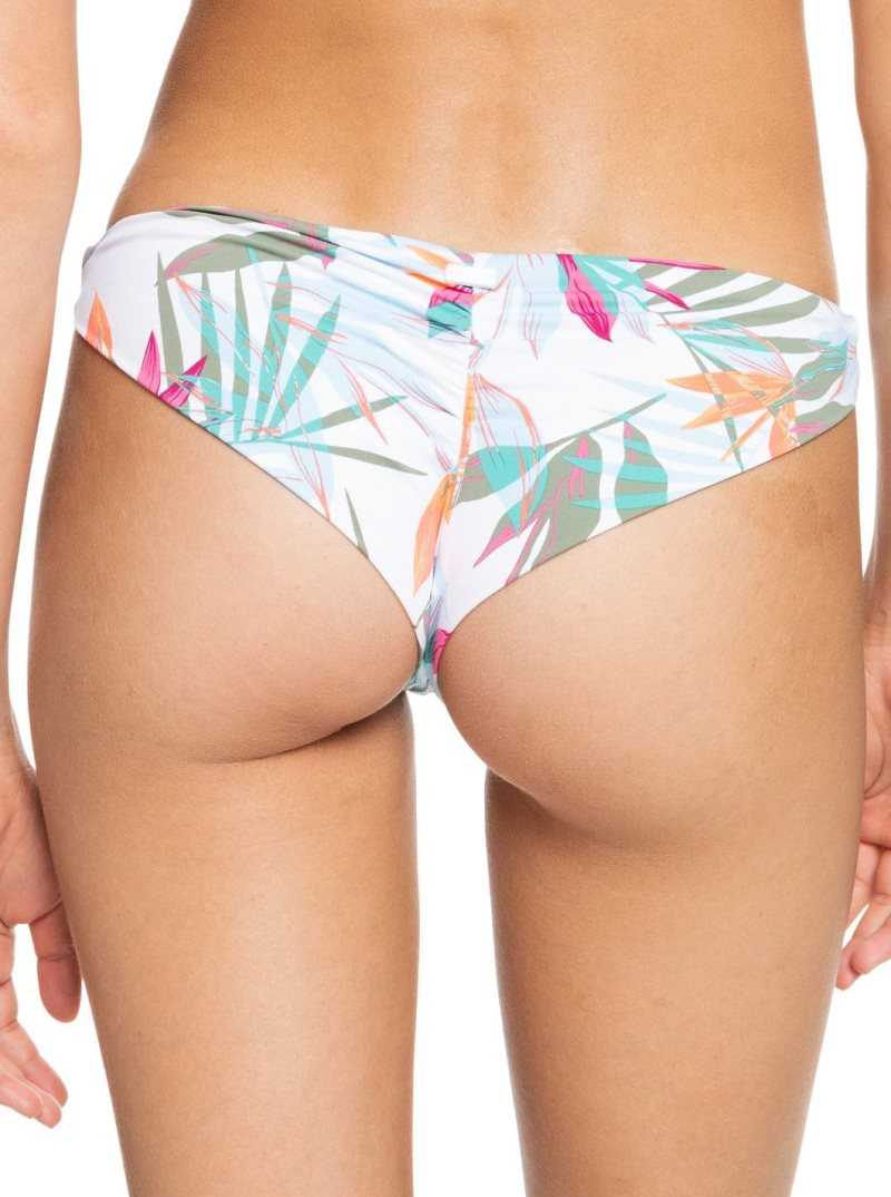 Bas De Bikini Roxy Beach Classics Cheeky Femme Blanche | 675293CGT