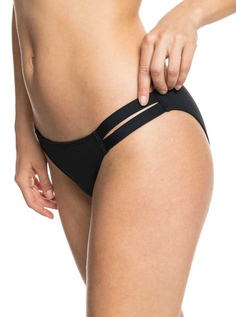 Bas De Bikini Roxy Beach Classics Regular Solid Femme Grise Foncé | 816703JYI