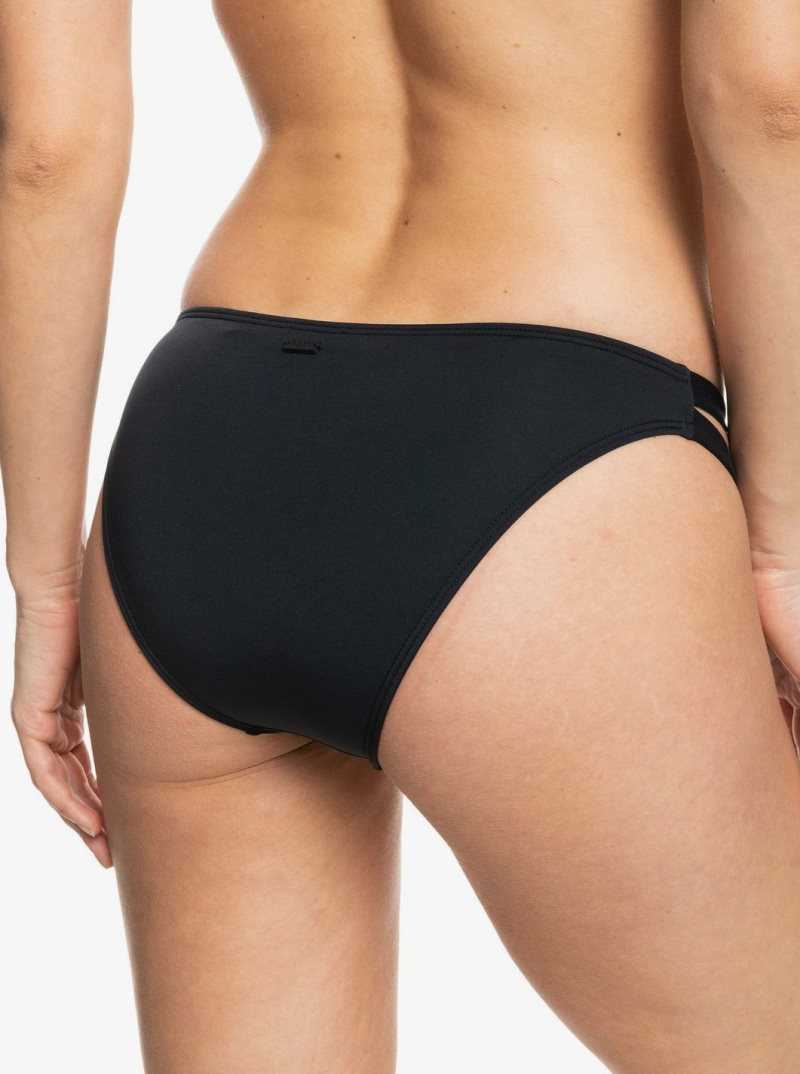 Bas De Bikini Roxy Beach Classics Regular Solid Femme Grise Foncé | 816703JYI