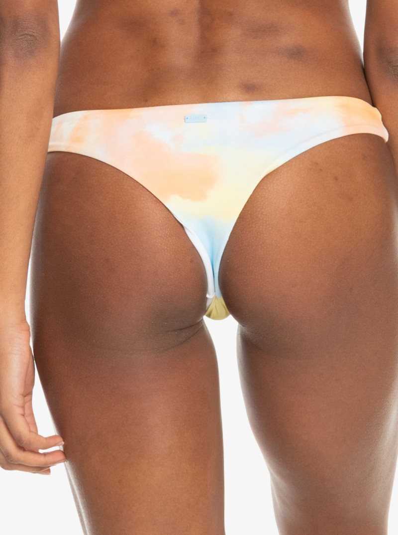 Bas De Bikini Roxy Beach Classics Tanga Femme Multicolore Lavage | 309465CYT
