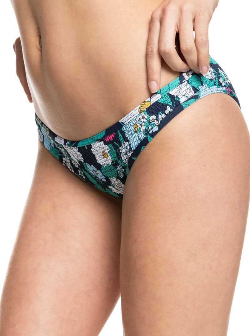 Bas De Bikini Roxy Blossom Babe Smocked Femme Indigo | 486732GIN