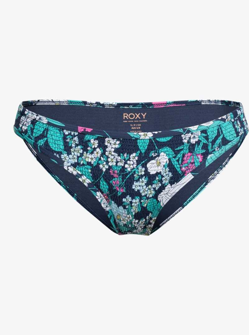 Bas De Bikini Roxy Blossom Babe Smocked Femme Indigo | 486732GIN
