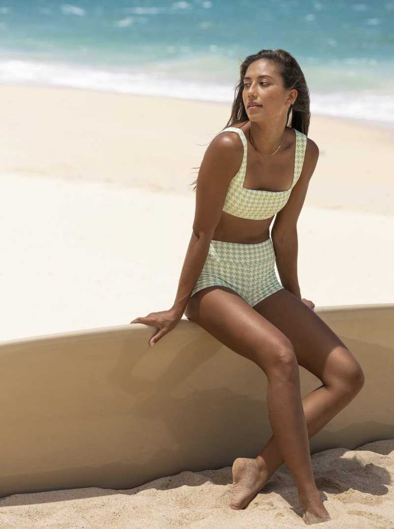 Bas De Bikini Roxy Check It Shorty Femme | 541096MEK