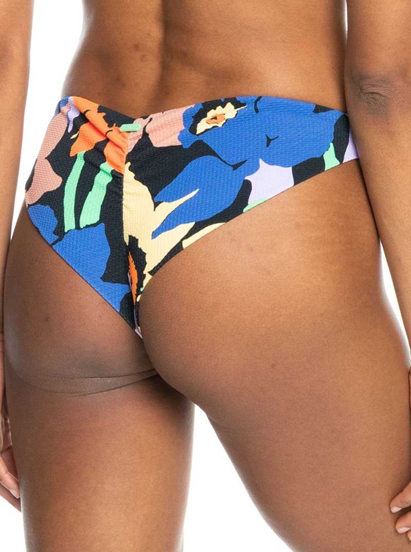 Bas De Bikini Roxy Color Jam Cheeky Femme Grise Foncé Fleur | 153402WUJ