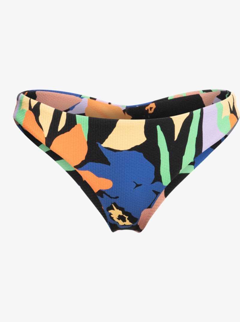 Bas De Bikini Roxy Color Jam Cheeky Femme Grise Foncé Fleur | 153402WUJ