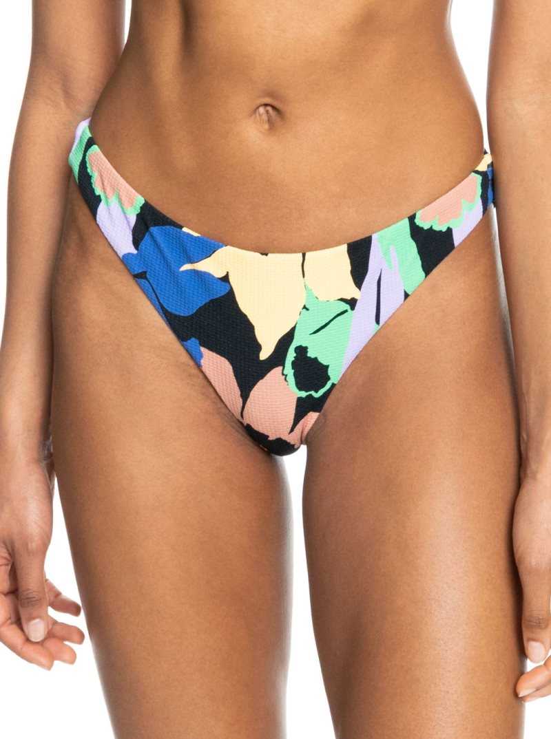 Bas De Bikini Roxy Color Jam Cheeky Femme Grise Foncé Fleur | 153402WUJ