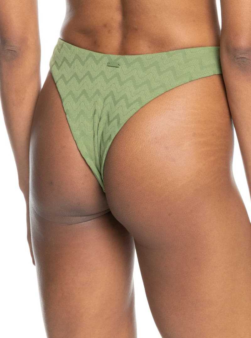 Bas De Bikini Roxy Current Coolness Cheeky Femme Vert Olive Vert | 410375VPM