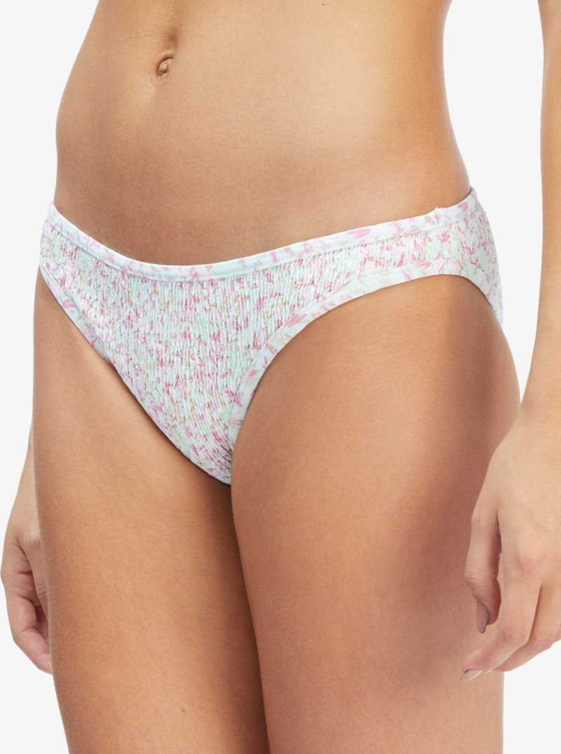 Bas De Bikini Roxy Ditsy In Paradise Smocked Femme Vert | 810439HOZ