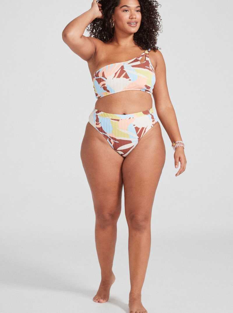 Bas De Bikini Roxy Floraldelic The Shorey Printed Femme Marron | 078415BIV