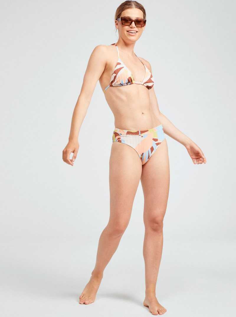 Bas De Bikini Roxy Floraldelic The Shorey Printed Femme Marron | 078415BIV