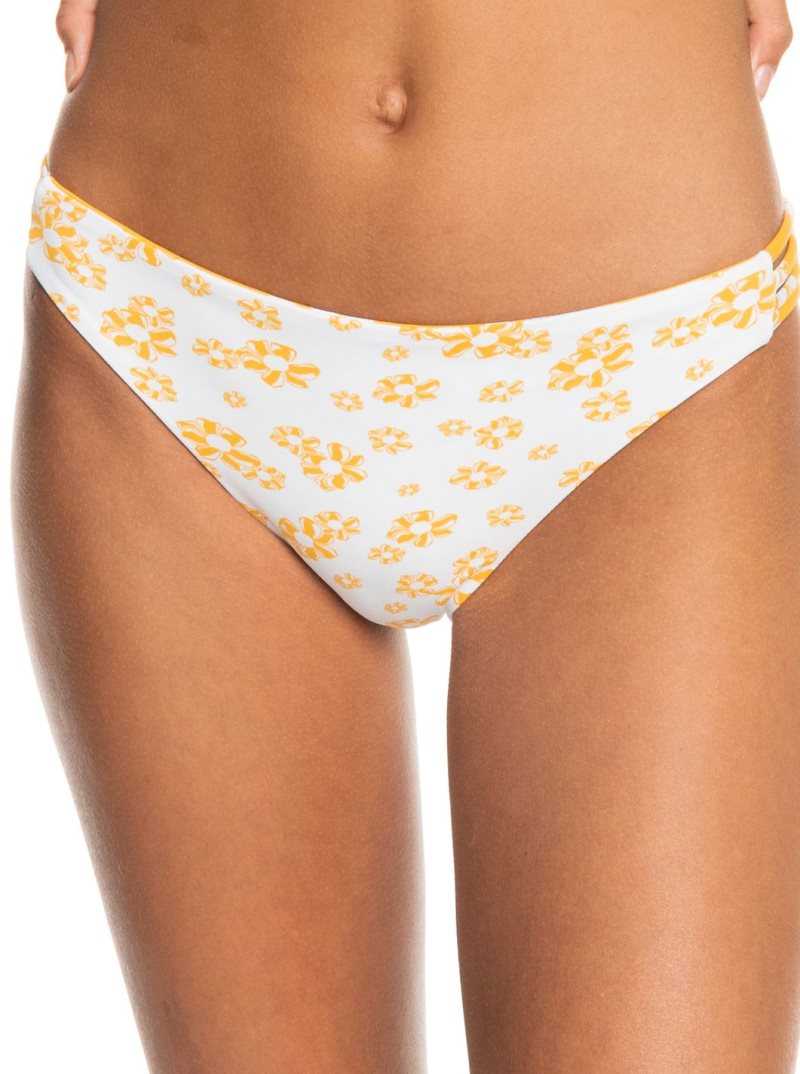 Bas De Bikini Roxy Flower Lover Hipster Femme Jaune Fleur | 165298IDQ