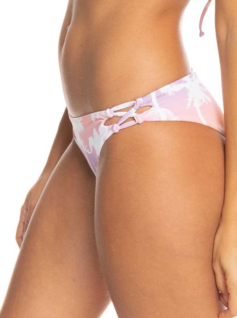 Bas De Bikini Roxy Lahaina Lights Reversible Moderate Femme Corail | 634081QLN