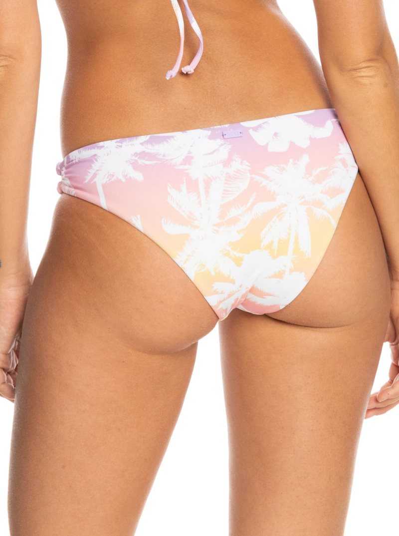 Bas De Bikini Roxy Lahaina Lights Reversible Moderate Femme Corail | 634081QLN