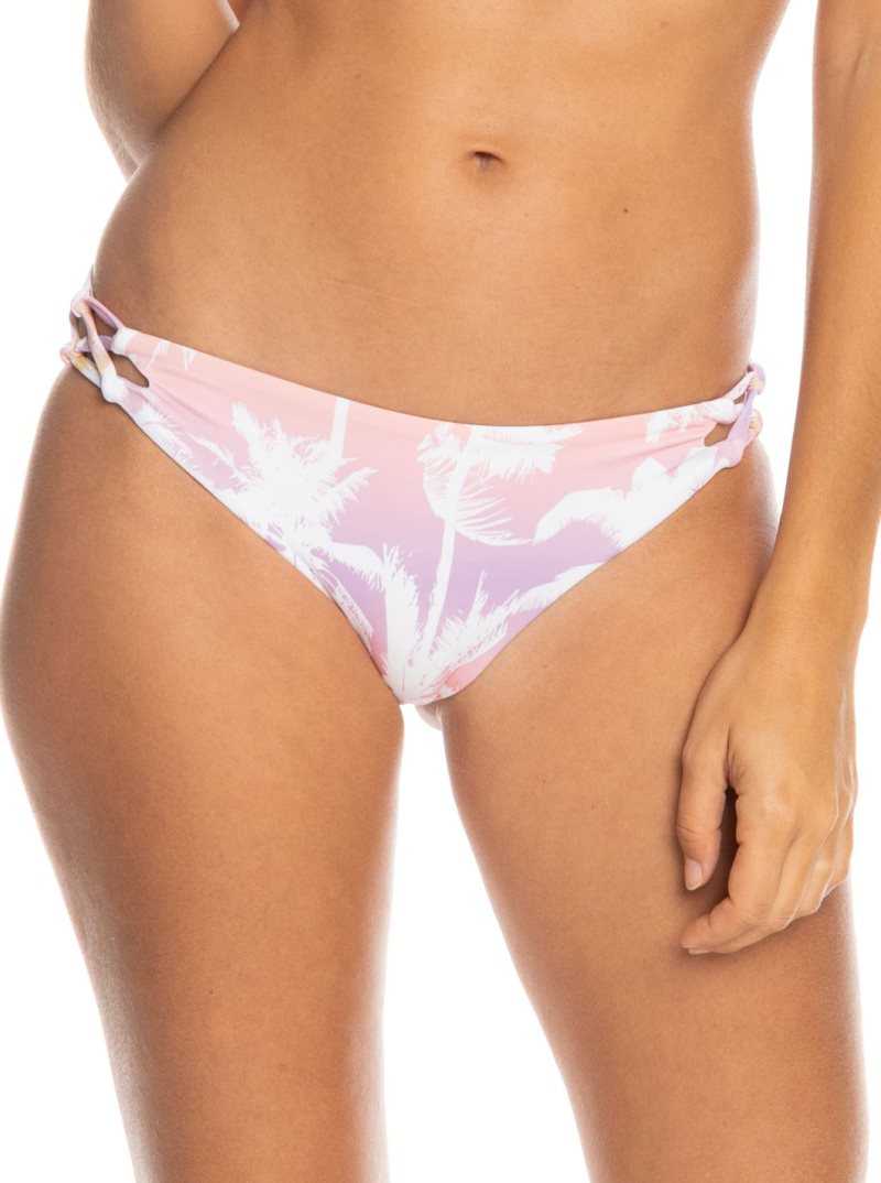 Bas De Bikini Roxy Lahaina Lights Reversible Moderate Femme Corail | 634081QLN