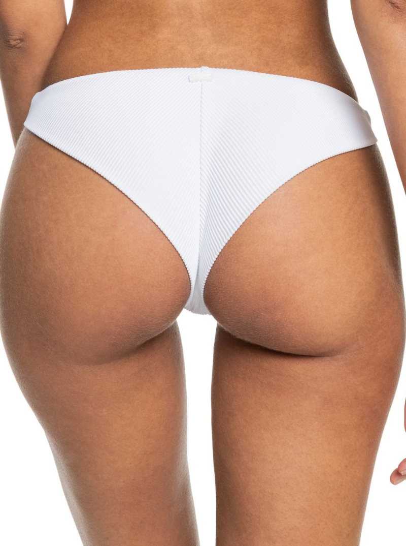 Bas De Bikini Roxy Love The Baja Cheeky Femme Blanche | 295106OSE