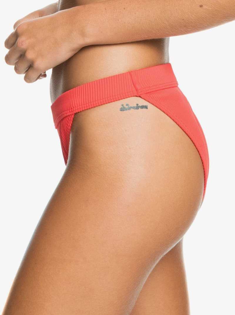Bas De Bikini Roxy Mind Of Freedom Recycled Regular Femme Rouge | 489672BIC