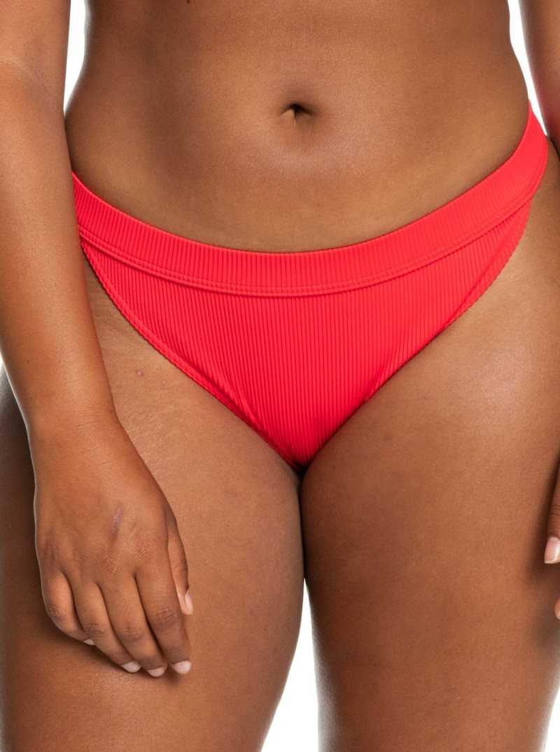 Bas De Bikini Roxy Mind Of Freedom Recycled Regular Femme Rouge | 489672BIC