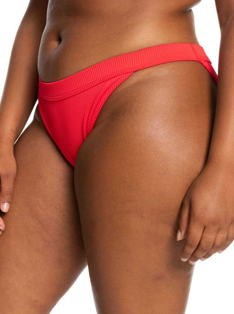 Bas De Bikini Roxy Mind Of Freedom Recycled Regular Femme Rouge | 489672BIC
