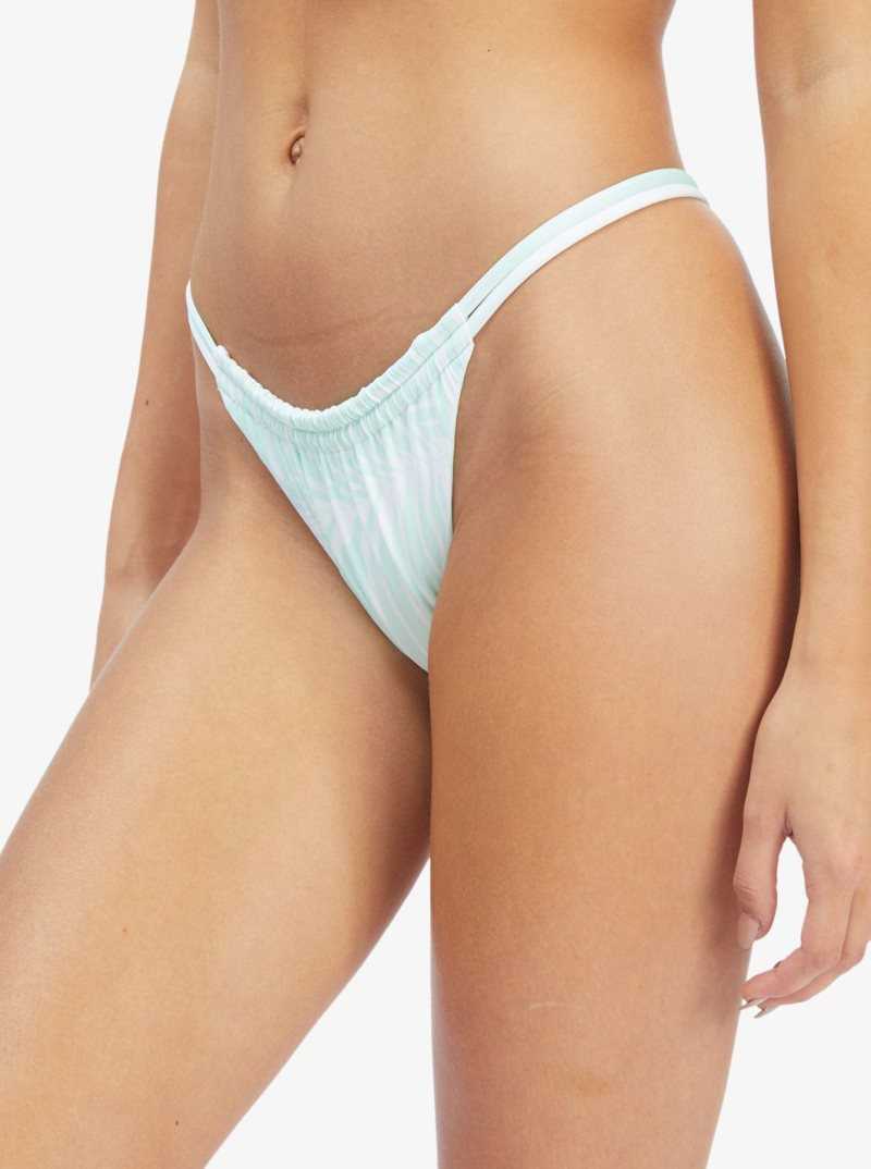 Bas De Bikini Roxy Palm Tree Dreams Mini Reversible Femme Vert | 782439IDV