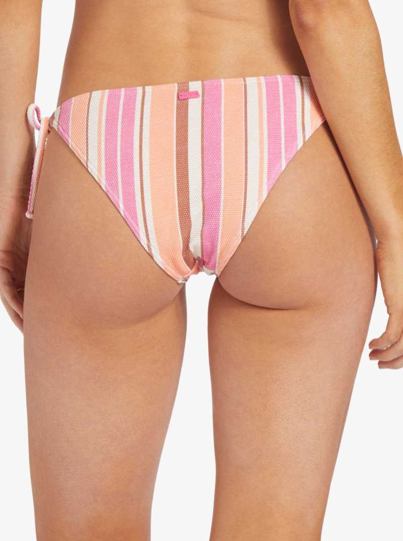 Bas De Bikini Roxy Palm Tree Dreams Mod Femme Rose Stripes | 670542TDO