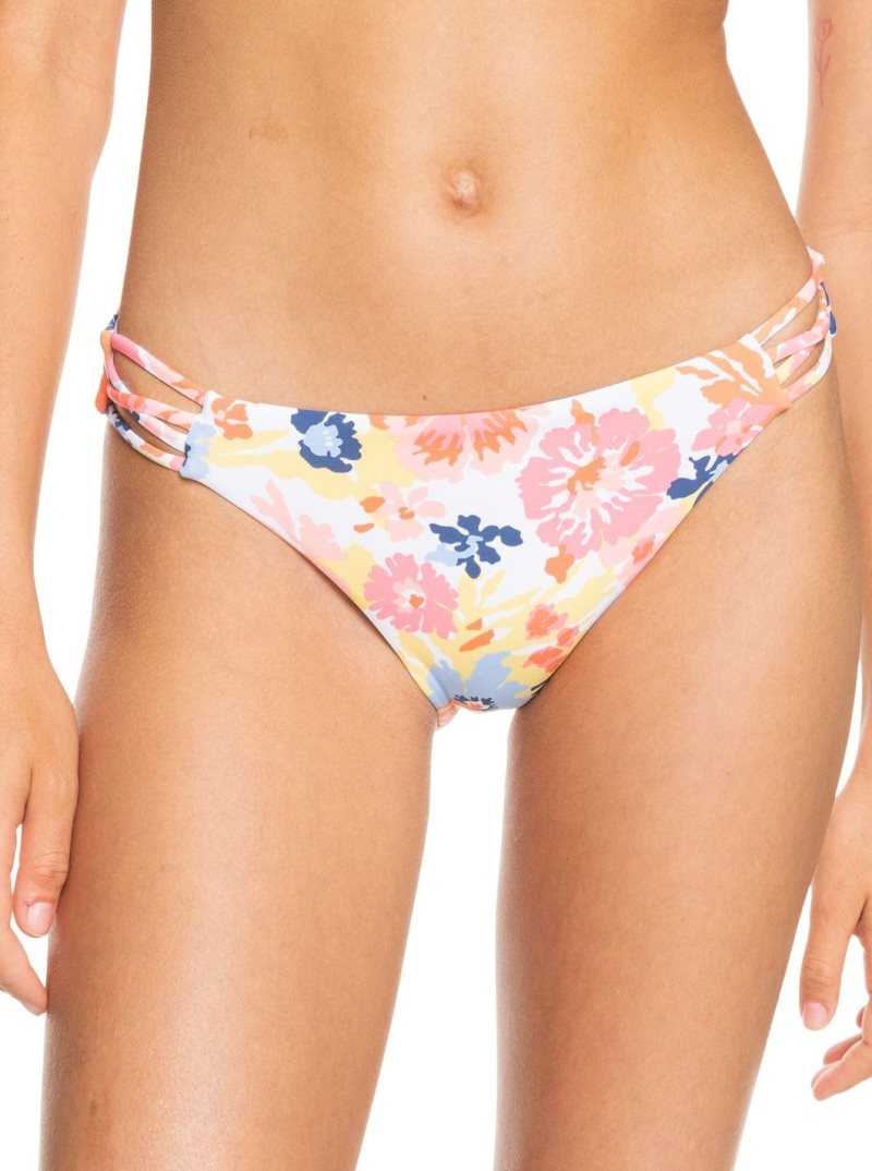 Bas De Bikini Roxy Printed Beach Classics Hipster Femme Blanche | 218643QAW