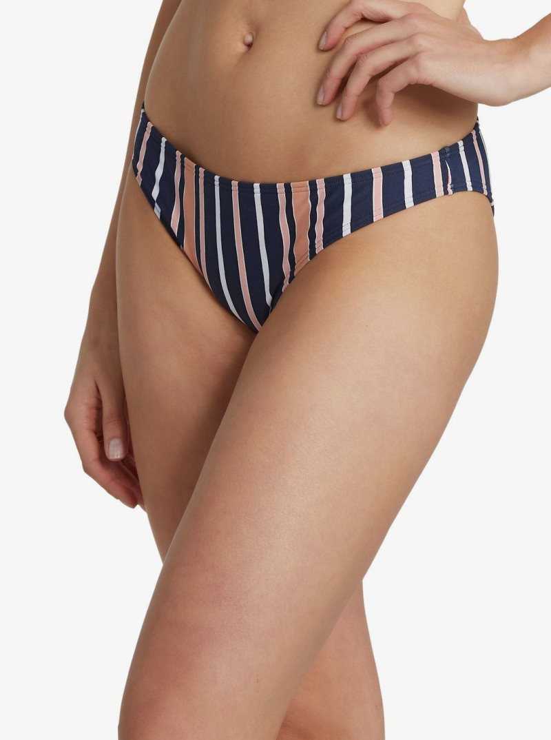 Bas De Bikini Roxy Printed Beach Classics Moderate Femme Indigo Stripes | 302514JTY