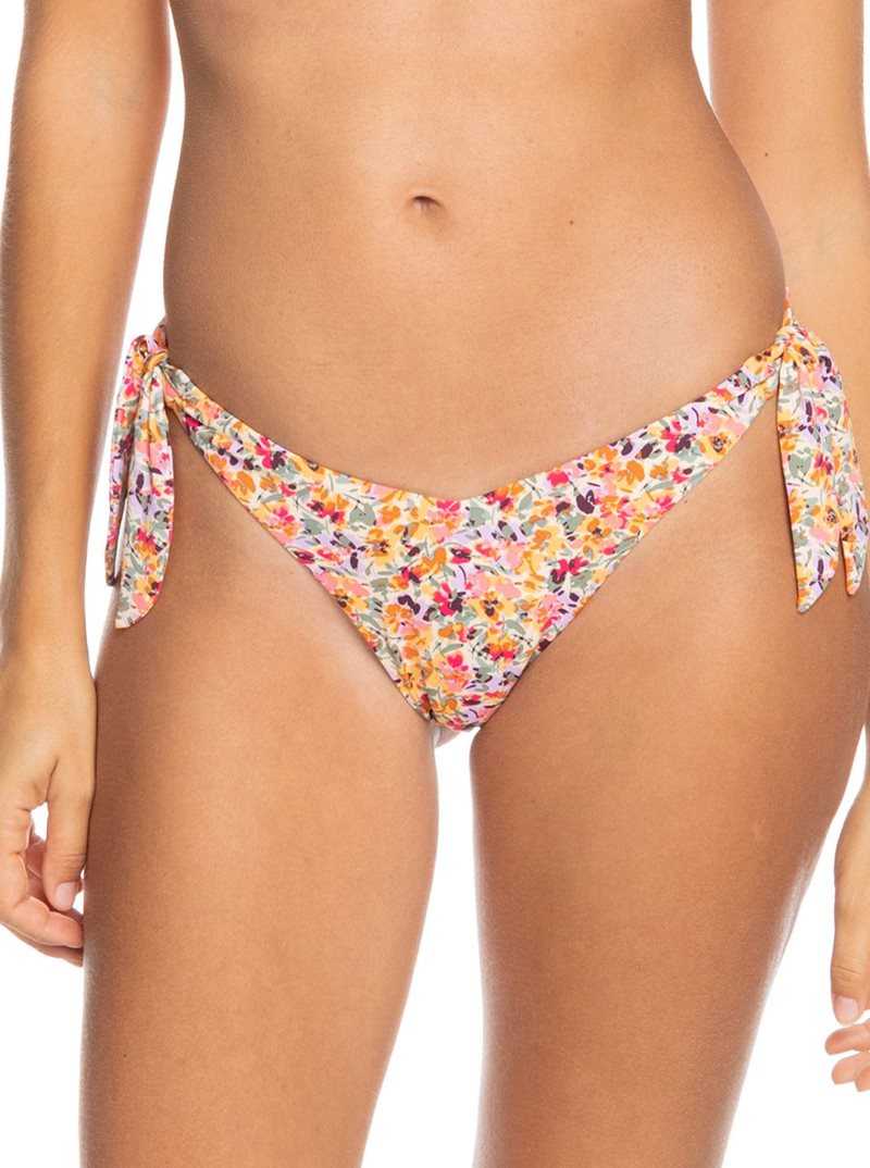Bas De Bikini Roxy Printed Beach Classics Cheeky Femme Rose | 376458BAS