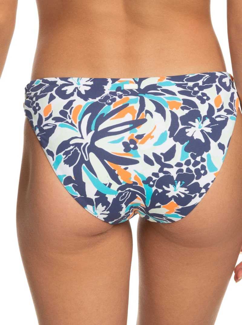 Bas De Bikini Roxy Printed Beach Classics Hipster Femme Bleu | 387645MGW