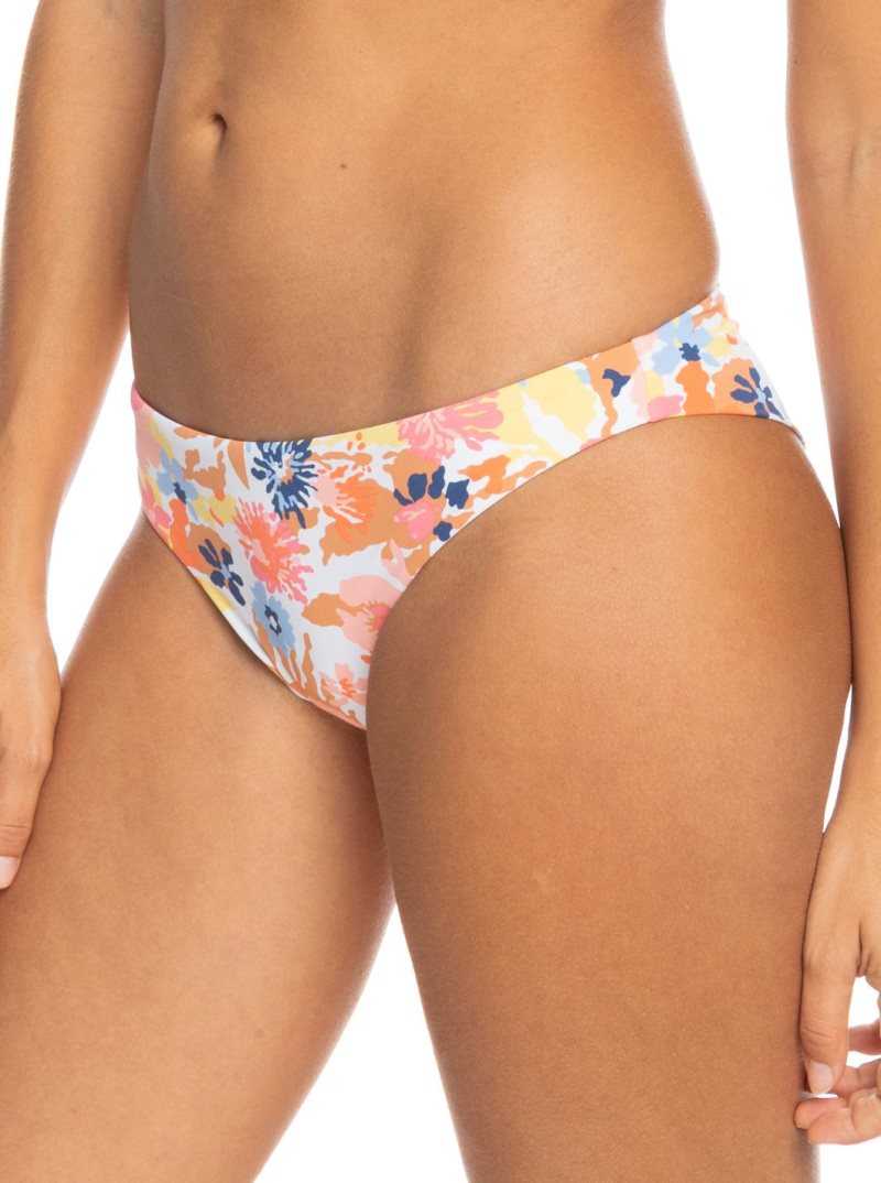 Bas De Bikini Roxy Printed Beach Classics Cheeky Femme Blanche | 425760KBM