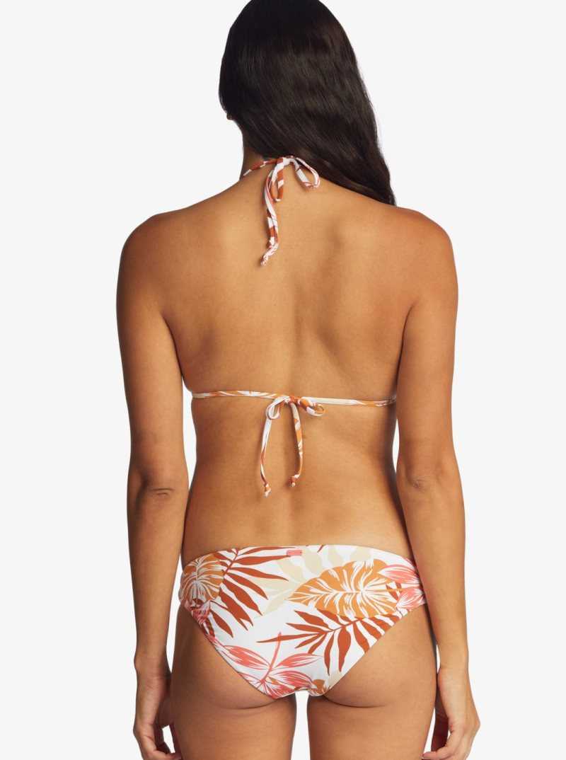 Bas De Bikini Roxy Printed Beach Classics Hipster Femme Blanche | 437980WEP