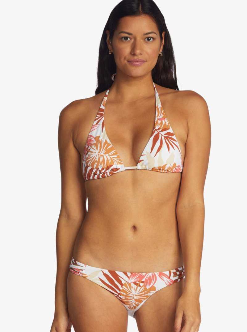 Bas De Bikini Roxy Printed Beach Classics Hipster Femme Blanche | 437980WEP