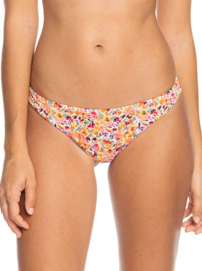 Bas De Bikini Roxy Printed Beach Classics Cheeky Femme Rose | 659387ZSY