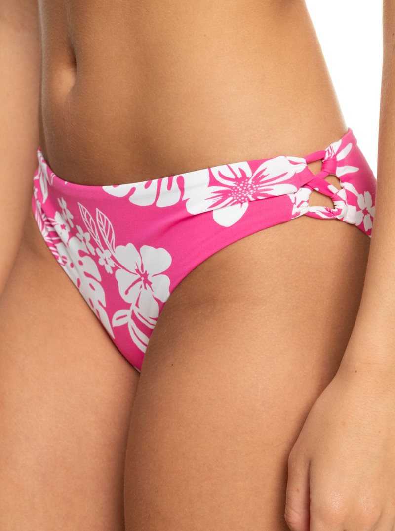 Bas De Bikini Roxy Printed Beach Classics Hipster Femme Rose | 789201IDS