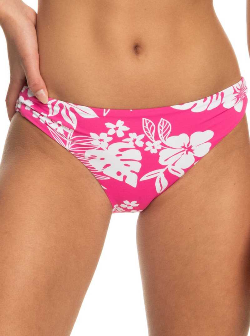Bas De Bikini Roxy Printed Beach Classics Hipster Femme Rose | 789201IDS