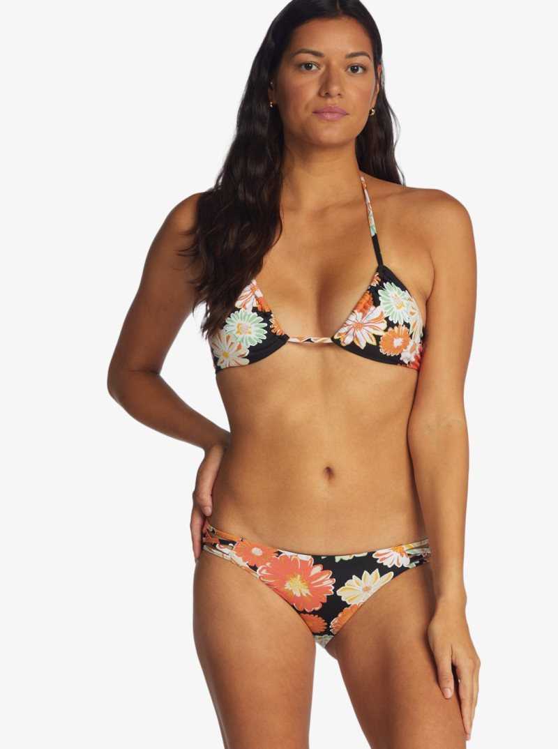 Bas De Bikini Roxy Printed Beach Classics Hipster Femme Grise Foncé | 947210XGR