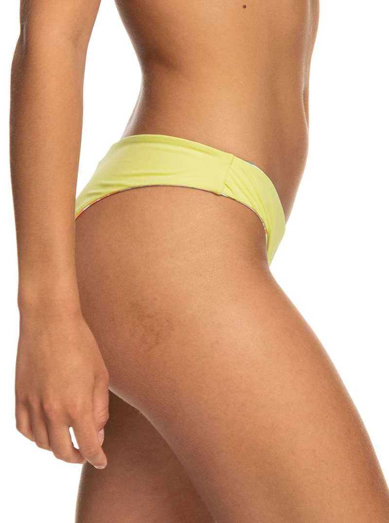 Bas De Bikini Roxy Retro Reversible Cheeky Femme Blanche | 107829TBI