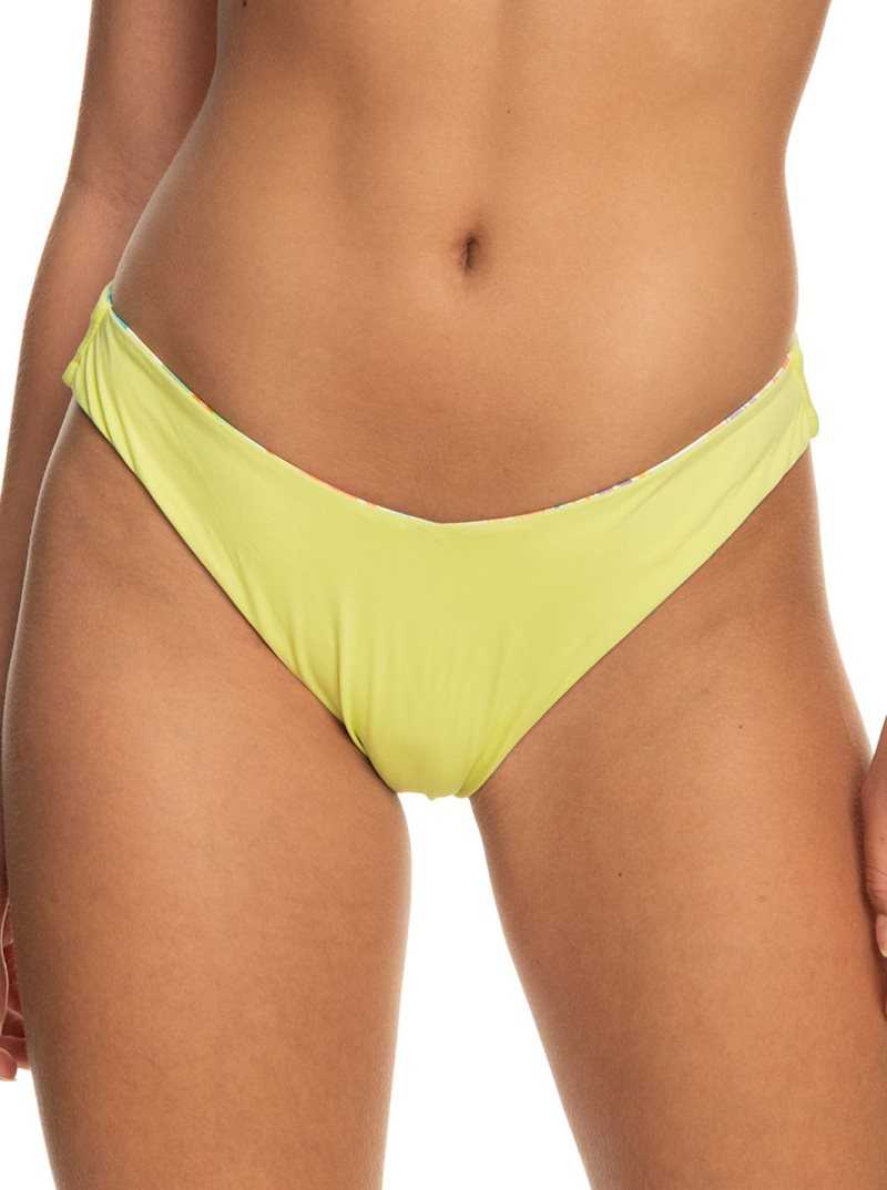 Bas De Bikini Roxy Retro Reversible Cheeky Femme Blanche | 107829TBI