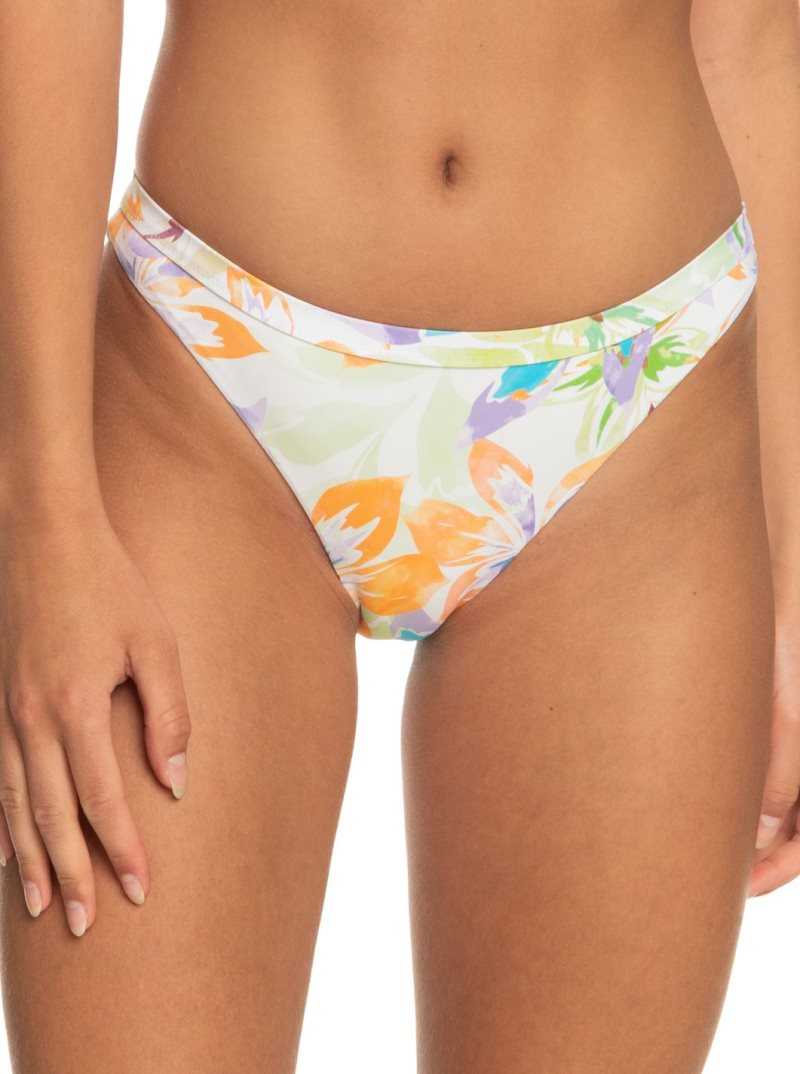 Bas De Bikini Roxy Retro Revo Reversible Moderate Femme Blanche | 548937HZA