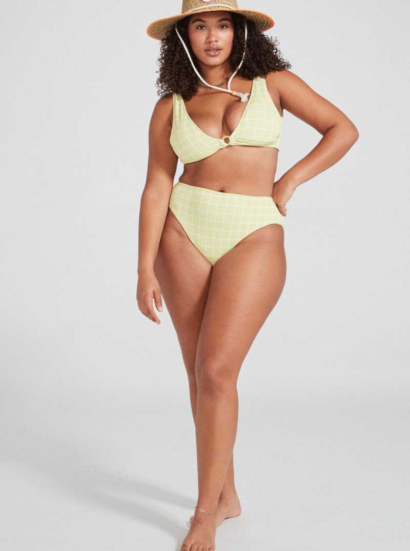 Bas De Bikini Roxy Salty Shine High-Waisted Femme Vert | 971684ZPH