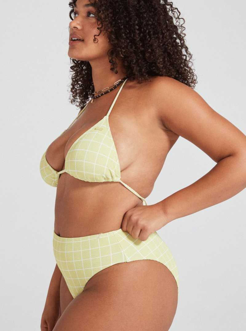 Bas De Bikini Roxy Salty Shine High-Waisted Femme Vert | 971684ZPH