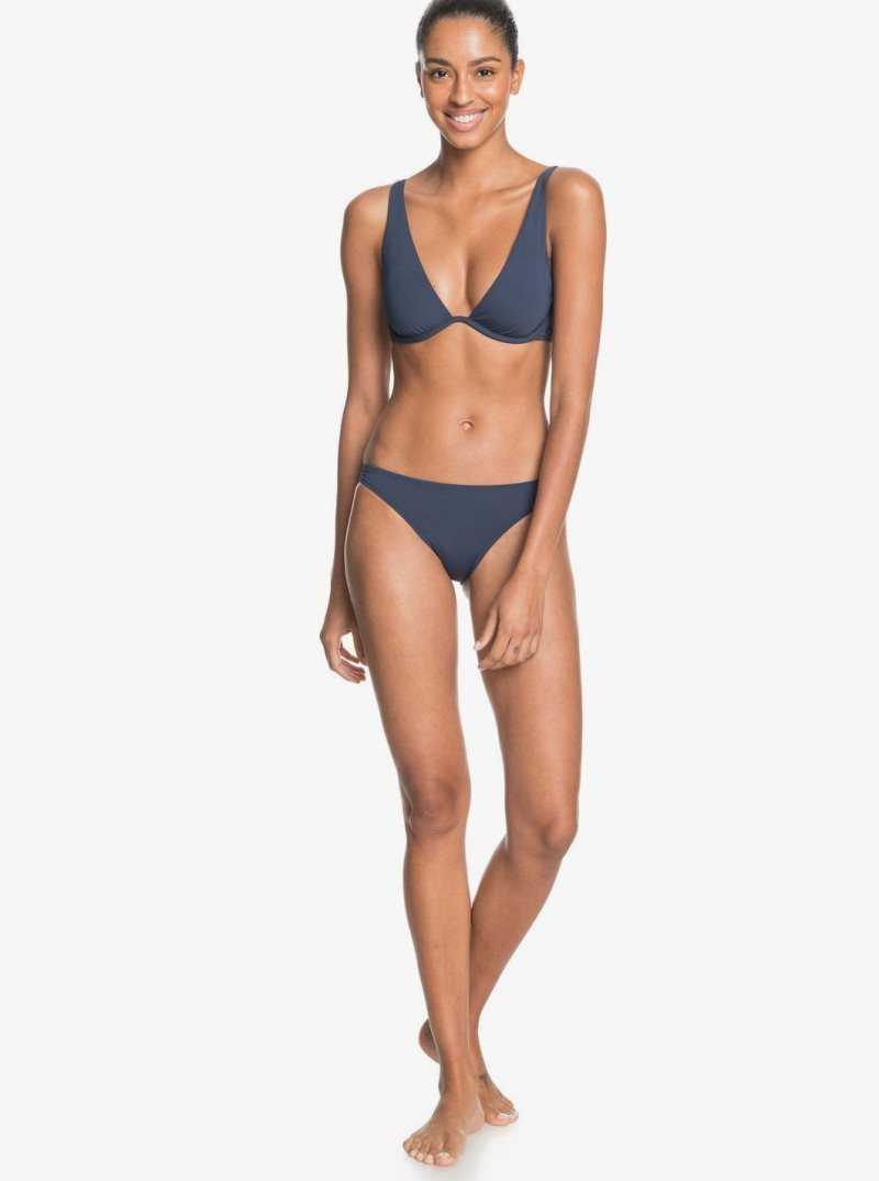 Bas De Bikini Roxy Sd Beach Classics Moderate Bo Separate Femme Indigo | 124385AKP