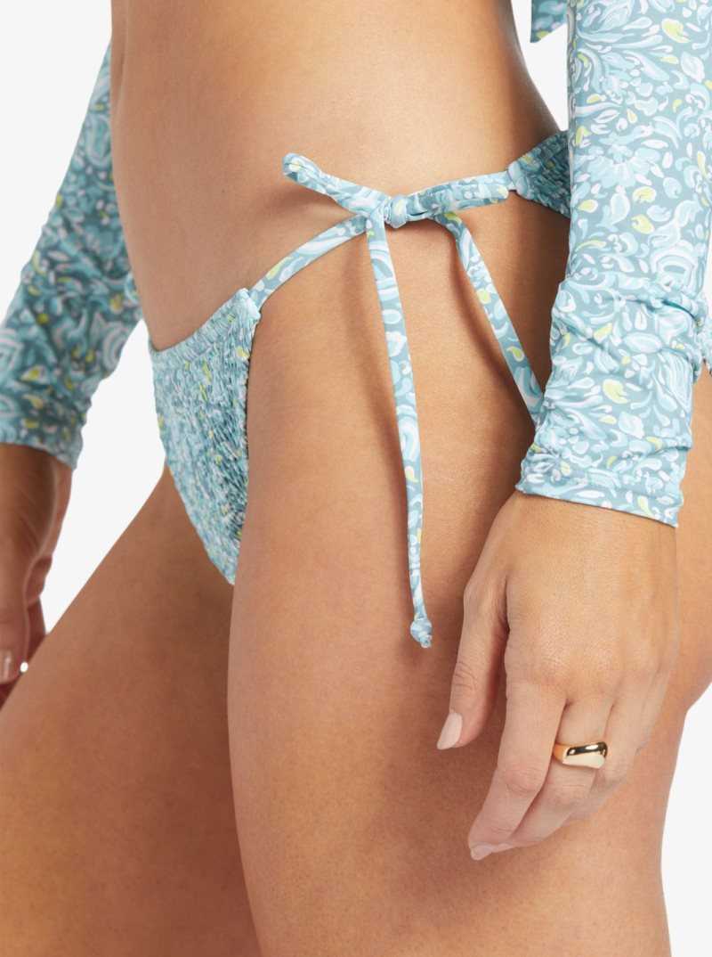 Bas De Bikini Roxy Seaside Tropics Cheeky Smock Femme | 257049ZFM